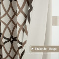 Rideaux à œillets de rideaux de polyester d&#39;impression d&#39;occultation de textiles